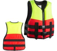 Adult Life Jacket, Adjustable Buoyancy Vest with Safety Strap for Kayaking, Boating, Water Sports, XL