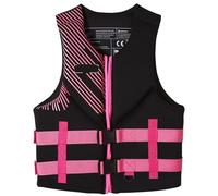 Adult Life Jacket Adjustable Safety Swim Vest with High Buoyancy and Portable Water Snorkel Vest for Boating, Kayaking, Sailing(Pink,XL65-80KG)