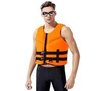 Adult Life Jacket Adjustable Safety Swim Vest with High Buoyancy and Portable Water Snorkel Vest for Boating, Kayaking, Sailing