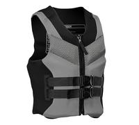 Adult Life Jacket for Outdoor Water Sports, Life Vest Adjustable Buckle Swim Vest for Adults Children Kayaking Buoyancy Aid, a Gift for Water Sports Enthusiasts Suitable (Grey, Adult 2XL)
