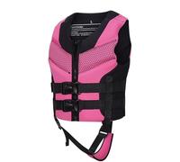 Adult Life Jacket for Outdoor Water Sports, Life Vest Adjustable Buckle Swim Vest for Adults Children Kayaking Buoyancy Aid, a Gift for Water Sports Enthusiasts Suitable (Pink, Children L)
