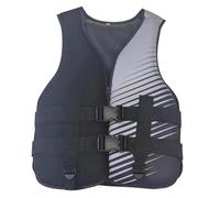 Adult Life Jacket for Water with Adjustable Waistband and Zipper, Swim Vest for Fishing Sea(GREY)
