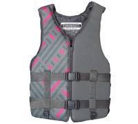 Adult Life Jacket for Water with Adjustable Waistband and Zipper, Swim Vest for Fishing Sea(GREY)