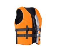 Adult Life Jacket with Large Buoyancy, Buoyancy Aids Adults, Suitable for Fishing, Sailing, Surfing, Boating, Kayaking and Other Water Sports (Orange, XS)