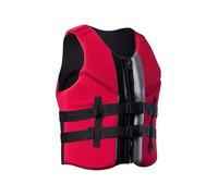 Adult Life Jacket with Large Buoyancy, Buoyancy Aids Adults, Suitable for Fishing, Sailing, Surfing, Boating, Kayaking and Other Water Sports (Red, L)