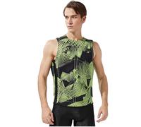 Adult Life Jacket with Side Zipper, Lightweight Neoprene Swim Vest for Swimming, Kayaking, Surfing, Water Sports - Men and Women(Groen,L)
