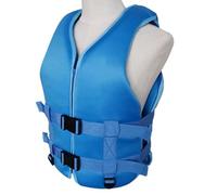 Adult life jacket, women's life jacket XL, swimming jacket with adjustable safety straps, life jacket neoprene vest, buoyancy vest, for summer kayak boats,blue,XL