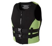 Adult Life Vest with Adjustable Straps, Swim Vest, Adjustable Neoprene Life Jacket for Kayaking Fishing Boating Surfing and Water Sports Safety(Groen,M)