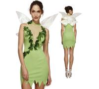 Smiffys Fever Magical Fairy Costume, Green (Size XS)