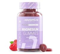 Adult Magnesium Gummies - High Strength 1636mg Magnesium Citrate Offering 180mg Elemental - High Strength Supplement Alternative to Tablets, Spray & Oil - Vegan - 60 Gummies - Novomins