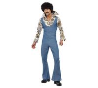 Adult Male 1970s Groovy Disco Dancer Retro Fancy Dress Party Costume