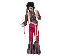 Adult Male 1970s Psychedelic Rocker Music Icon Fancy Dress Party Costume