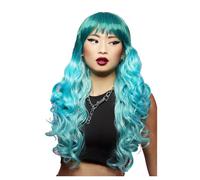 Adult Manic Panic® Mermaid™ Ombre Siren Long Curly Blue Wig