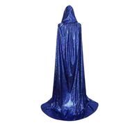 Adult Mardi Gras Full Length Cloak Halloween Witch Cape - Soft Comfortable Ladies Robes - Unisex Mardi Gras Cloak for Costume Party Costume Costumes by sc