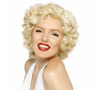 Adult Marilyn Monroe Blonde Bombshell Fancy Dress Costume Fashion Wig Accessory