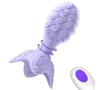 Adult Massager with Octopus Texture, 360° Rotating Head & 7 Vibration Modes, Waterproof Rechargeable Silicone Vibrator for Women, Quiet Personal Pleasure Toy for Couples (Purple)