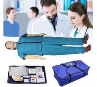 Adult Medical Training Kit CPR Adult Training Kit, CPR Manikin with Accessories and Carryall, Full Body First Aid Training Dummy, for Educational Teaching Research