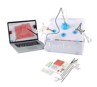 Adult Medical Training Kit Laparoscopic Trainer Simulation Box Kit, Laparoscopic Surgery Simulation Training Box, Surgery Simulator Kit, with HD Camera and 5 Training Module, 4 Surgical Inst