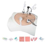 Adult Medical Training Kit Laparoscopy Surgery Practice Kit - Adult Abdomen Simulator with Endoscope Light, 9 Practice Modules & 4 Instruments for Medical Education