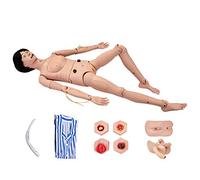 Adult Medical Training Kit Teaching Model,Geriatric Training Manikin Patient Care Skills Mannequin with Interchangeable Genitals and Bedsore Modules for Nursing Medical Training Teaching Med