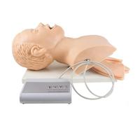 Adult Medical Training Kit Tracheal intubation training simulator model with alarm, advanced adult intubation human electronic teaching model for science laboratory education