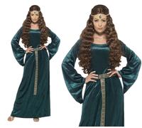 Adult Medieval Maiden Marion Costume Book Week Day Fancy Dress Robin Hood New