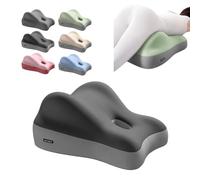 Adult Memory Foam Wedge Prone Pillow - Butt Cushion Couples Pillow Ergonomic with Removable Washable Cover, Ideal for Massage, Reading, Sleeping (Gray)