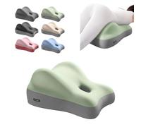 Adult Memory Foam Wedge Prone Pillow - Butt Cushion Couples Pillow Ergonomic with Removable Washable Cover, Ideal for Massage, Reading, Sleeping (Green)