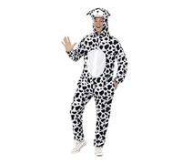 Adult Men Women Dalmatian Hooded Jumpsuit Animal Book Week Fancy Dress Costume