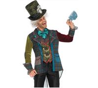 Adult Mens Alice In Wonderland Leg Avenue Deluxe Mad Hatter Fancy Dress Costume