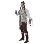 Adult Men's Dark Spirit Warrior Native American Halloween Costume