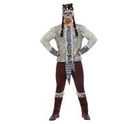Adult Men's Dark Spirit Warrior Native American Halloween Costume