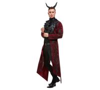 Smiffys Deluxe Devil Costume, Red (Size L)