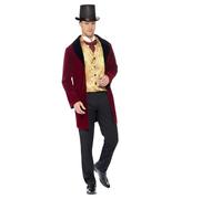 Smiffy's Adult Men's Edwardian Gent Deluxe Costume, Jacket, Mock Waistcoat And -