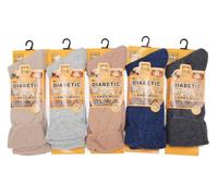 Adult Men's Diabetic Wool Merino Lamp Socks Assorted Colour 6 & 12 Pack 2.4tog Mixed Hiking Walking Thermal Sports Socks Size UK 6-11 (UK, Alpha, One Size, Regular, Regular, 12x Pack Assorted)