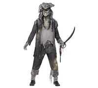 Adult Mens Ghost Ship Ghoul Pirate Themed Fancy Dress Costume