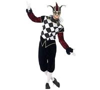 Adult Mens Gothic Venetian Harlequin Fancy Dress Costume