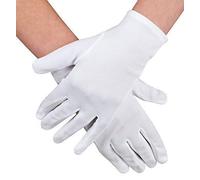 Adult Mens Ladies Plain White Short Father Christmas Santa Mario Mime Artist Fancy Dress Costume Outfit Gloves