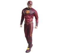 Adult Mens Official The Flash Deluxe DC Superhero Party Fancy Dress Costume