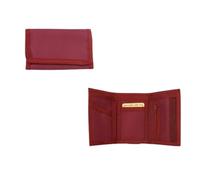 Adult Men's Wallet Children's Kids Boys Black Red Navy Plain Canvas Tri-Fold Money Wallet (Burgandy)