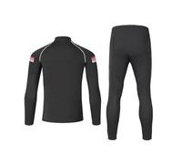 Adult Mens Womens Full Length Split Wetsuit 1.5mm Neoprene Long Sleeve 2 Pieces Wet Suit with Jacket & Pants, Front Zip Thermal Stretch Diving Suits for Snorkeling Surfing Kayaking M
