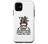 Adult Messy Bun I make the rules Oldest 3 Sisters Siblings Case for iPhone 11