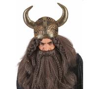 Adult metallic soft Viking helmet