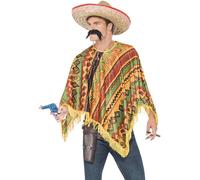 Adult Mexican Poncho Instant Kit Wild West