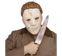 Adult Michael Myers Halloween Killer Mask & Knife Set Horror Movies Cosplay Latex Prop Scary Masks