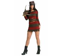 Adult MISS KRUEGER 80s Halloween Movie Fancy Dress Costume Krugar TV Horror Film