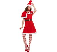 Ladies Santa Claus Suit Christmas Festive Xmas Fancy Dress Costume UK 4-22