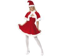 Adult Miss Sexy Santa Christmas Fancy Dress Party Costume