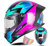 Adult Modular Motorcycle Helmet ECE22.06 Certified Flip-Up Dual Visor Full Face Helmets for Men &Amp; Women Moto ATV UTV Snowmobile ADV Four Wheeler Street Bike 13,XL/(61~62cm)