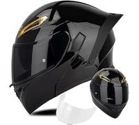 Adult Modular Motorcycle Helmet ECE22.06 Certified Flip-Up Dual Visor Full Face Helmets for Men &Amp; Women Moto ATV UTV Snowmobile ADV Four Wheeler Street Bike 3,M/(57~58cm)